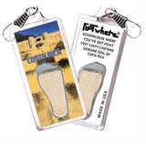 Costa Rica FootWhere® Souvenir Zipper-Pulls. 6 Piece Set. Made in USA-FootWhere® Souvenirs