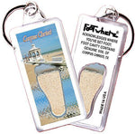 Load image into Gallery viewer, Corpus Christi FootWhere® Souvenir Key Chain. Made in USA-FootWhere® Souvenirs
