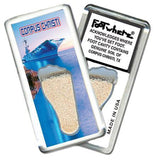 Corpus Christi FootWhere® Souvenir Magnet. Made in USA-FootWhere® Souvenirs