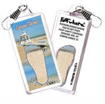 Load image into Gallery viewer, Corpus Christi FootWhere® Souvenir Zipper-Pulls. 6 Piece Set. Made in USA-FootWhere® Souvenirs

