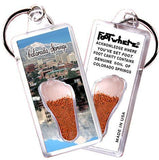 Colorado Springs FootWhere® Souvenir Keychain. Made in USA-FootWhere® Souvenirs