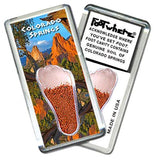 Colorado Springs FootWhere® Souvenir Fridge Magnet. Made in USA-FootWhere® Souvenirs