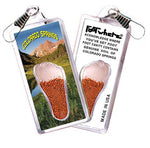 Load image into Gallery viewer, Colorado Springs FootWhere® Souvenir Zipper-Pulls. 6 Piece Set. Made in USA-FootWhere® Souvenirs
