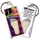 Cabo San Lucas FootWhere® Souvenir Keychains. 6 Piece Set. Made in USA - FootWhere® Souvenir Shop