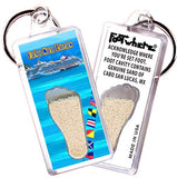 Cabo San Lucas FootWhere® Souvenir Keychains. 6 Piece Set. Made in USA - FootWhere® Souvenir Shop
