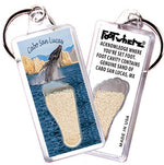 Load image into Gallery viewer, Cabo San Lucas FootWhere® Souvenir Keychain. Made in USA - FootWhere® Souvenir Shop
