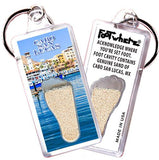 Cabo San Lucas FootWhere® Souvenir Keychain. Made in USA - FootWhere® Souvenir Shop