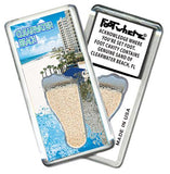 Clearwater FootWhere® Souvenir Fridge Magnets. 6 Piece Set. Made in USA-FootWhere® Souvenirs