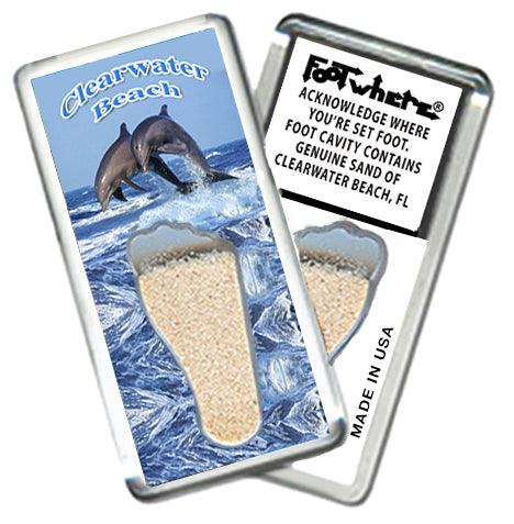 Clearwater FootWhere® Souvenir Fridge Magnets. 6 Piece Set. Made in USA-FootWhere® Souvenirs