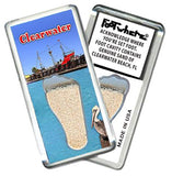 Clearwater FootWhere® Souvenir Fridge Magnets. 6 Piece Set. Made in USA-FootWhere® Souvenirs