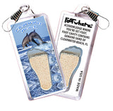 Clearwater, FL FootWhere® Souvenir Zipper-Pull. 72 pieces/ 6 assorted styles.