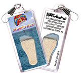 Clearwater, FL FootWhere® Souvenir Zipper-Pull. 72 pieces/ 6 assorted styles.