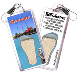 Clearwater, FL FootWhere® Souvenir Zipper-Pull. 72 pieces/ 6 assorted styles.