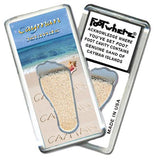 Cayman Islands FootWhere® Souvenir Magnet. Made in USA-FootWhere® Souvenirs