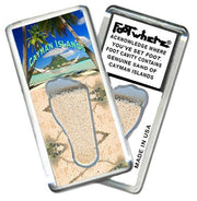 Cayman Islands FootWhere® Souvenir Magnet. Made in USA-FootWhere® Souvenirs