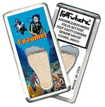 Load image into Gallery viewer, Cozumel FootWhere® Souvenir Fridge Magnets. 6 Piece Set. Made in USA-FootWhere® Souvenirs
