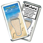 Load image into Gallery viewer, Cozumel FootWhere® Souvenir Magnet. Made in USA-FootWhere® Souvenirs
