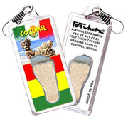 Cozumel FootWhere® Souvenir Zipper-Pull. Made in USA-FootWhere® Souvenirs