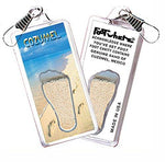 Load image into Gallery viewer, Cozumel FootWhere® Souvenir Zipper-Pulls 6 Piece Set. Made in USA-FootWhere® Souvenirs
