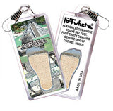 Cozumel FootWhere® Souvenir Zipper-Pulls 6 Piece Set. Made in USA-FootWhere® Souvenirs