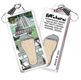 Cozumel FootWhere® Souvenir Zipper-Pull. Made in USA-FootWhere® Souvenirs