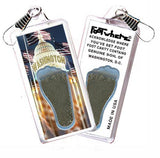 Washington, D.C. FootWhere® Souvenir Zipper-Pull. Made in USA-FootWhere® Souvenirs