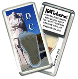 Washington, D.C. FootWhere® Souvenir Keychain. Made in USA-FootWhere® Souvenirs