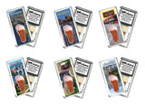 Chattanooga FootWhere® Souvenir Fridge Magnets. 6 Piece Set. Made in USA-FootWhere® Souvenirs