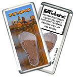 Load image into Gallery viewer, Des Moines FootWhere® Souvenir Fridge Magnets. 6 Piece Set. Made in USA-FootWhere® Souvenirs
