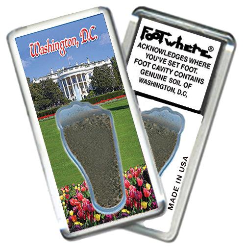 Washington, D.C. FootWhere® Souvenir Fridge Magnets. 6 Piece Set. Made in USA - FootWhere® Souvenir Shop