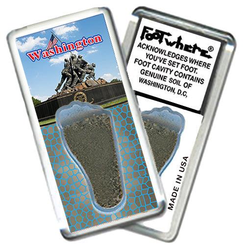 Washington, D.C. FootWhere® Souvenir Fridge Magnets. 6 Piece Set. Made in USA - FootWhere® Souvenir Shop
