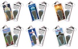 Washington, D.C. FootWhere® Souvenir Zipper-Pulls. 6 Piece Set. Made in USA - FootWhere® Souvenir Shop