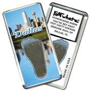 Dallas FootWhere® Souvenir Fridge Magnets. 6 Piece Set. Made in USA-FootWhere® Souvenirs