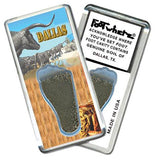 Dallas FootWhere® Souvenir Fridge Magnets. 6 Piece Set. Made in USA-FootWhere® Souvenirs