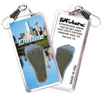 Load image into Gallery viewer, Dallas FootWhere® Souvenir Lanyard. Made in USA-FootWhere® Souvenirs
