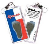 Dallas FootWhere® Souvenir Lanyard. Made in USA-FootWhere® Souvenirs