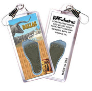 Dallas FootWhere® Souvenir Lanyard. Made in USA-FootWhere® Souvenirs
