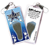 Dallas FootWhere® Souvenir Lanyard. Made in USA-FootWhere® Souvenirs