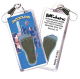 Dallas FootWhere® Souvenir Lanyard. Made in USA-FootWhere® Souvenirs