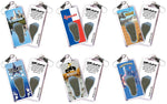 Load image into Gallery viewer, Dallas FootWhere® Souvenir Fridge Zipper-Pulls. 6 Piece Set. Made in USA-FootWhere® Souvenirs
