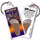 Des Moines FootWhere® Souvenir Keychain. Made in USA-FootWhere® Souvenirs