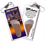 Des Moines FootWhere® Souvenir Zipper-Pulls. 6 Piece Set. Made in USA-FootWhere® Souvenirs
