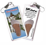 Des Moines FootWhere® Souvenir Zipper-Pulls. 6 Piece Set. Made in USA-FootWhere® Souvenirs