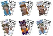 Des Moines FootWhere® Souvenir Fridge Magnets. 6 Piece Set. Made in USA-FootWhere® Souvenirs
