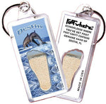 Load image into Gallery viewer, Destin, FL FootWhere® Souvenir Keychain. Made in USA-FootWhere® Souvenirs
