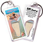 Load image into Gallery viewer, Destin, FL FootWhere® Souvenir Keychain. Made in USA-FootWhere® Souvenirs
