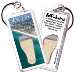 Load image into Gallery viewer, Destin, FL FootWhere® Souvenir Keychain. Made in USA-FootWhere® Souvenirs

