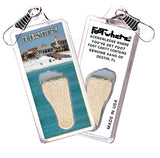 Destin FootWhere® Souvenir Zipper-Pull. 72 pieces/ 6 assorted styles.