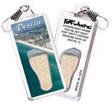 Destin FootWhere® Souvenir Zipper-Pull. 72 pieces/ 6 assorted styles.