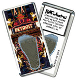 Detroit FootWhere® Souvenir Fridge Magnets. 6 Piece Set. Made in USA-FootWhere® Souvenirs